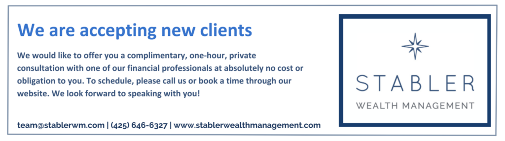 We are accepting new clients at Stabler Wealth Management