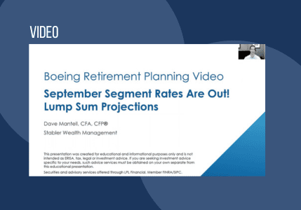 Boeing Webinar Series September Segment Rates and Lump Sum Projections